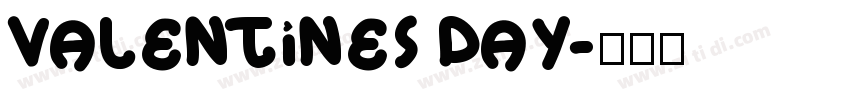 Valentines Day字体转换